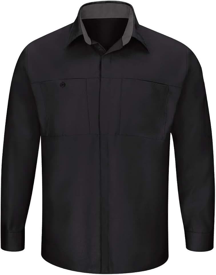 Red Kap Herren Men's Long Sleeve Performance Plus Shop Shirt Hemd