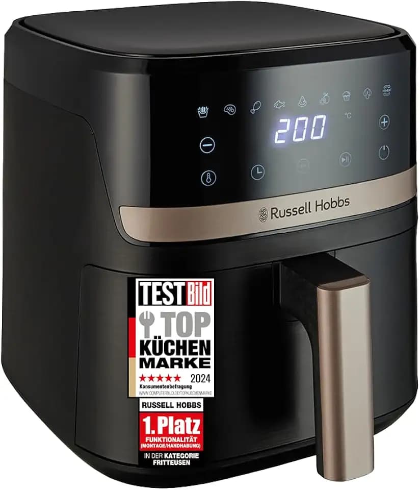Russell Hobbs Heißluftfritteuse Rapid Air Fryer, Satisfry 4,3 l, Schwarz