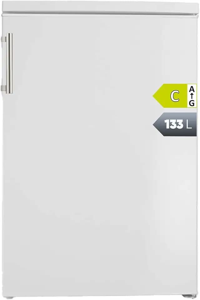 SEVERIN Tischvollraumkühlschrank mit 133 L Nutzinhalt, Vollraumkühlschrank freistehend, mit LED-Innenraum-Beleuchtung, nur 37 dB, weiß, VKS 8843 [EEK C]