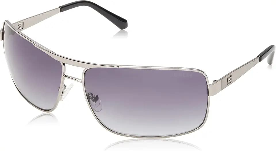 GUESS mens Wrapped Navigator Pilot Sunglasses Aviator Sunglasses