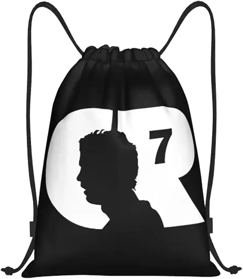 Onperpoe Tasche mit Kordelzug, Motiv: Fußball-Legende Nummer 7, mittelgroß, Ronaldo, Geschenke für Jungen und Herren, CR7, Fußballtasche für Fitnessstudio, Strand, Urlaub, Schwimmen, Reisen,