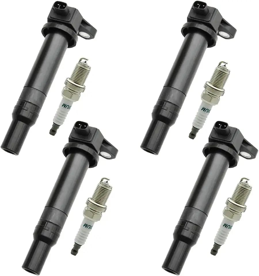 Set of 4 UF499 Ignition Coil & Iridium Spark Plugs