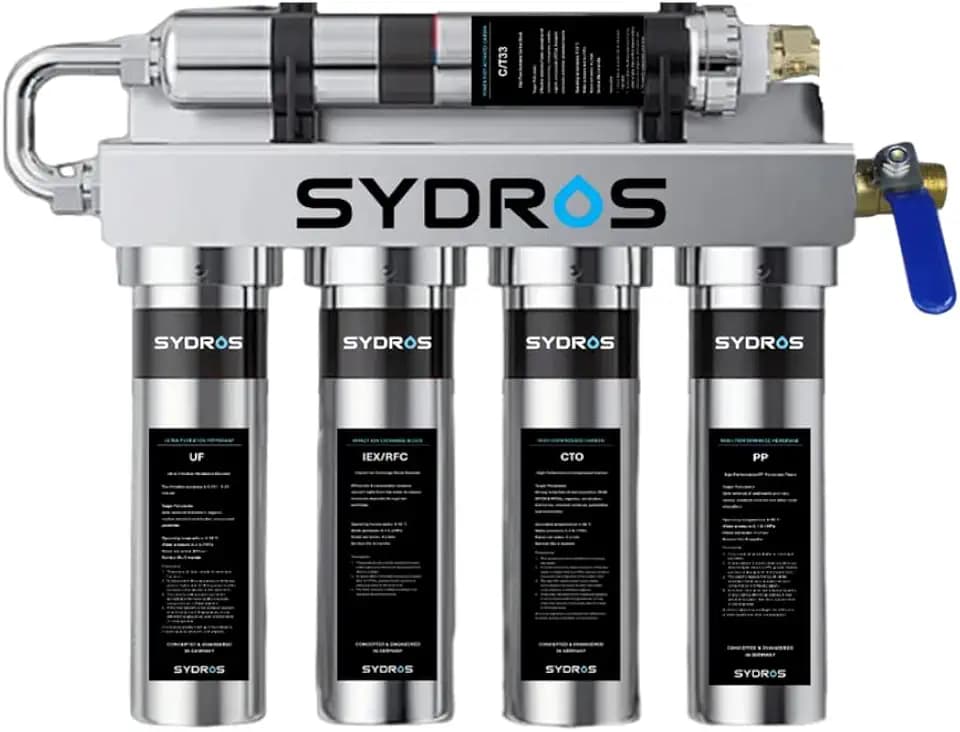 Sydros Optimus 5-Stufen-Wasserfilter - PFAS, Mikroplastik, Chlor & Kalk