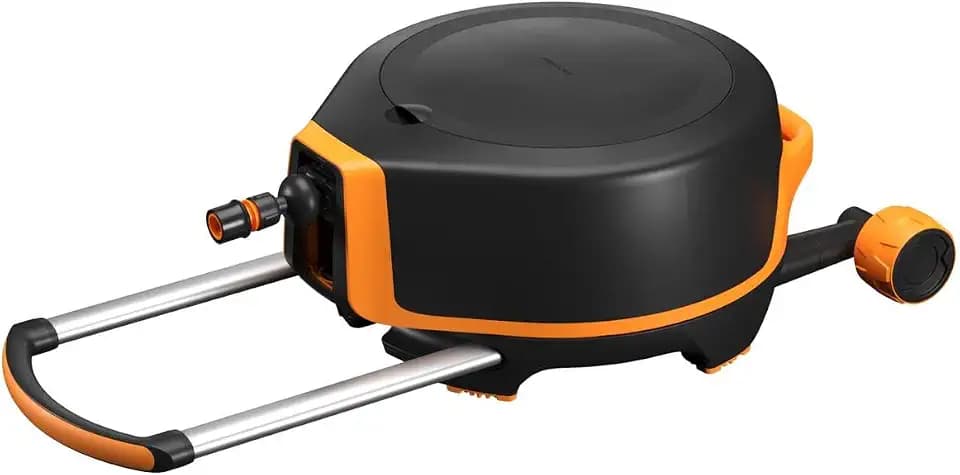 Fiskars Waterwheel XL mit Rädern, All-Inclusive-Bewässerungs-Set