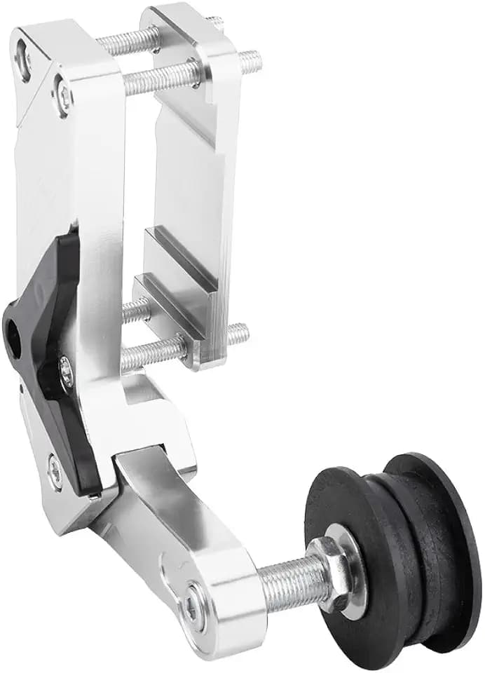 Adjuster Chain Tensioner, Universal Motorcycle Adjuster Chain Tensioner Roller CNC Aluminium Alloy Tool (Silver)