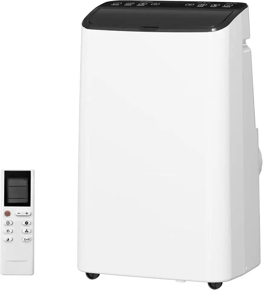 14000 BTU Portable Air Conditioner for 750 Sq Ft 3-In-1 AC Unit with Cooling/Dehumidifier/Fan Modes, Remote, 24H Timer & Installation Kit for Home/Office/Dorm