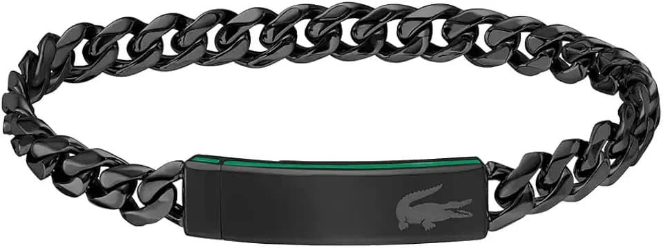Lacoste Gliederarmband für Herren Kollektion BASELINE verfügbar aus Silber oder Schwarz
