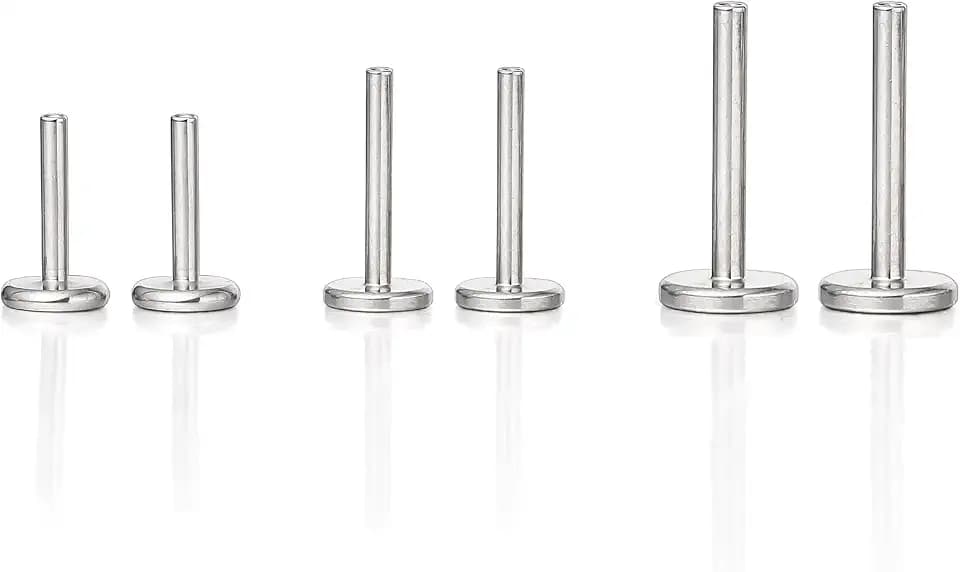 limerencia 2Pcs 18g Titanium Internally Threaded Tragus Piercing Jewelry