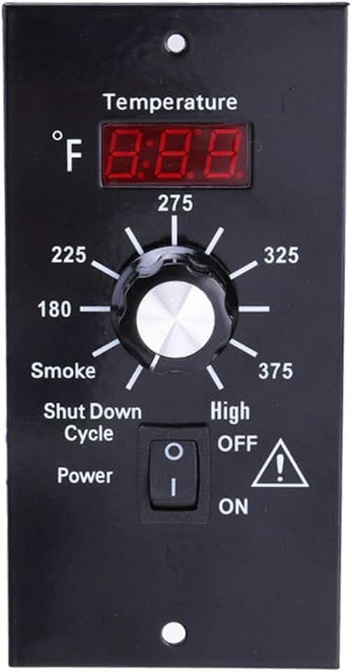 Digital Thermostat Controller, LED Display Temperature Control Panel Barbecue Grill Replacement Part, Replacement Thermostat Kit Parts Digital Pro Controller for All Traeger