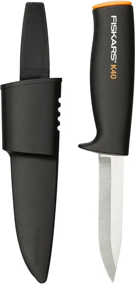 Fiskars Universalmesser, Inklusive Köcher zum sicheren Verstauen