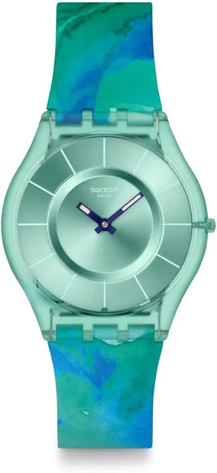 Swatch Skin Unisex Casual Watch Biosourced Quartz Water Resistant Paradise Bloom