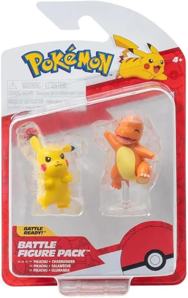 Pokemon Battle Figure Pack: Charmander and Pikachu