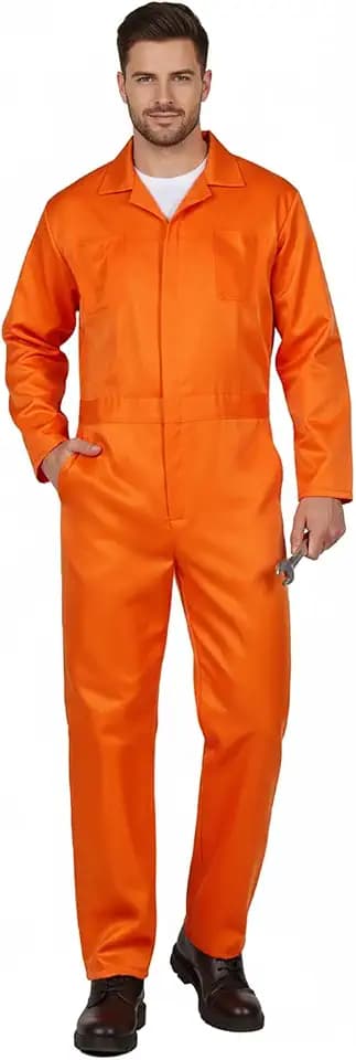 UQJE Coveralls for Men, Adult Work Jumpsuit Mechanic Costume