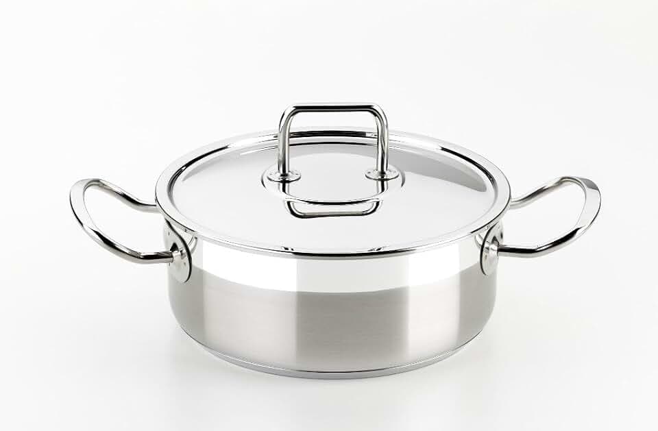 BRA Profesional | Professioneller Edelstahltopf mit Deckel 30 cm