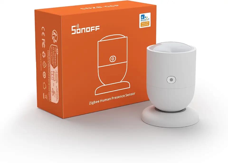 SONOFF SNZB-06P Zigbee 3.0 Menschlicher Präsenzsensor, Menschliche Präsenz Sensor Detektor,5,8 GHz Mikrowellenradar Bewegungssensor,Benötigt Zigbee Hub,Kompatibel mit Alexa,Google Home,Home Assistant