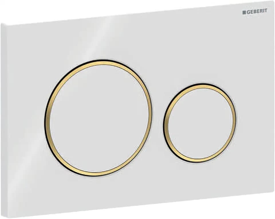 Geberit Sigma20 Betätigungsplatte für 2-Mengen-Spülung, 115.882.KK.1, Farbe: Weiß