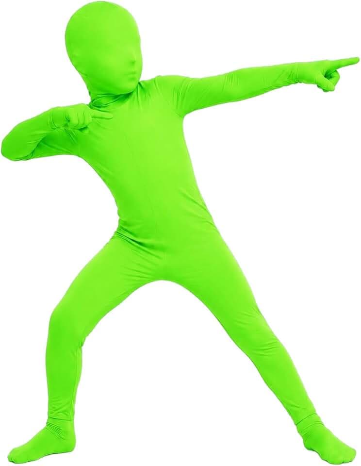 ATHX Kids Spandex Stretch Full Bodysuit Costume Child Halloween Cosplay Hood Body Suit Uniturd Zentai Skin Suit