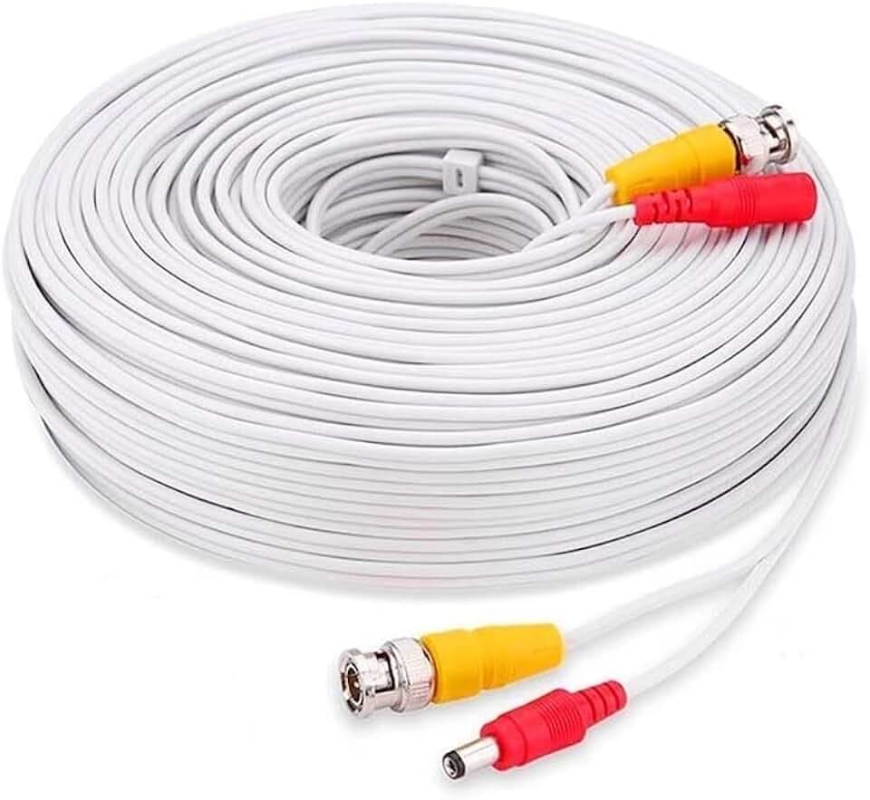 20 Meter Kabel für Kameras Audio Video AHD von 1080P RCA BNC und Stromversorgung, variabel, Media