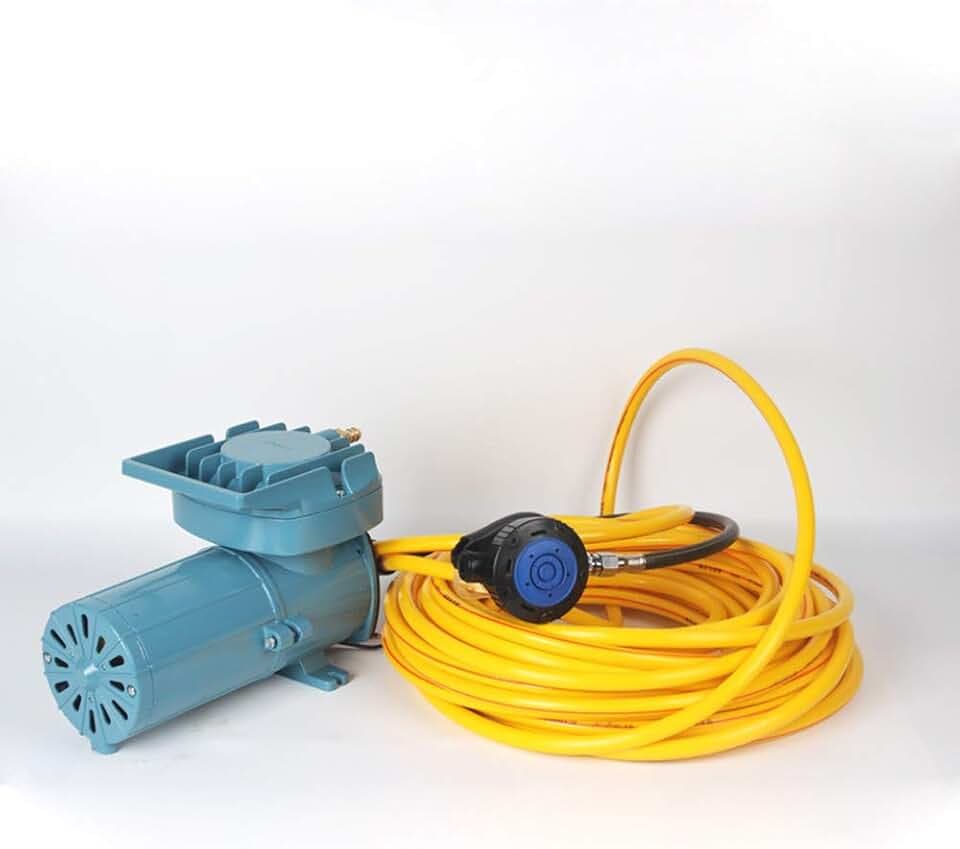 Scuba Diving air Compressor Ultra Quiet Design Pure Breathing Air With 2-Stage Filter System, 32ft Hose & Respirator