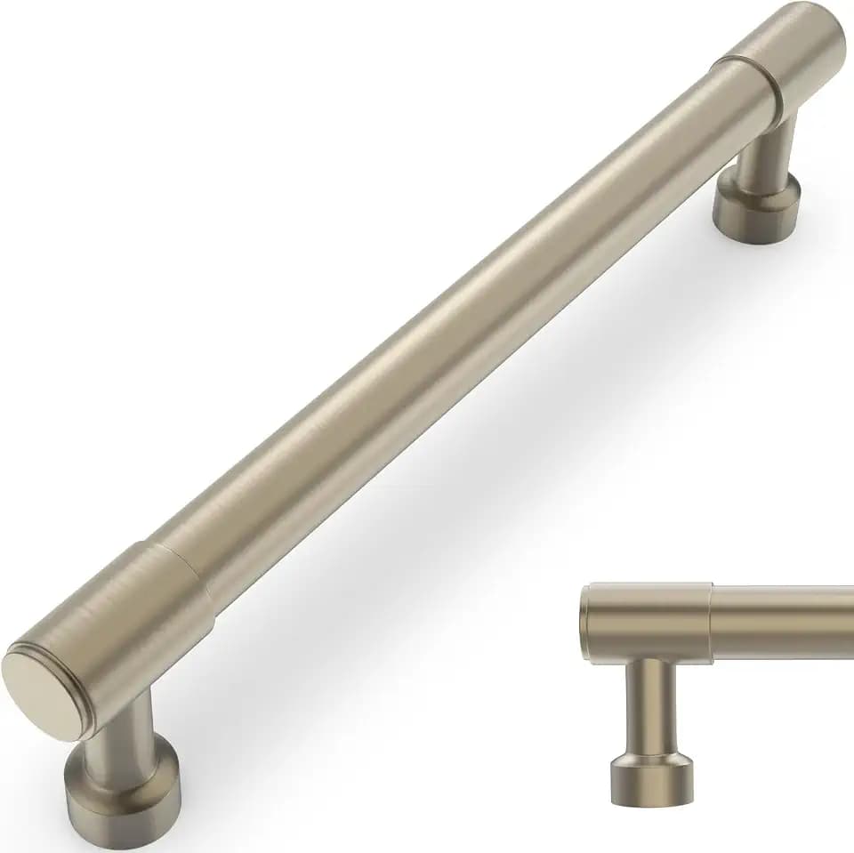 10 Pack 7-1/2 Inch(192mm) Kitchen Cabinet Handles Champagne Bronze Cabinet Pulls Alloy Drawer Pulls Solid Cabinet Hardware