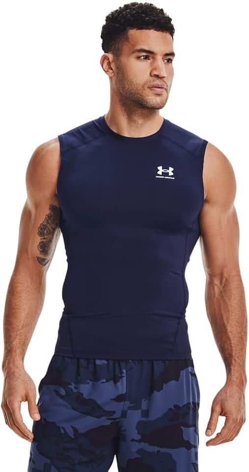 Under Armour Baselayer HG Comp Tanktop Weiß Herren