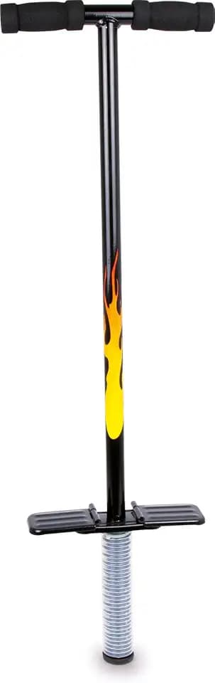 small foot Pogo Stick, Hüpfstange für Kinder ab 5 Jahren, im coolen Design gestaltet, belastbar bis 50 kg, Schwarz, 9503, 1 Stück