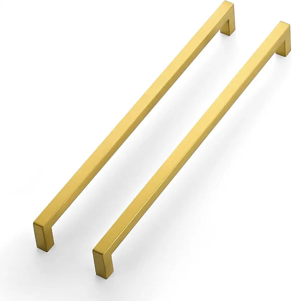 Ravinte Gold Cabinet Handles Cabinet Pulls, 12-3/5 Inch CC, 2 Pack