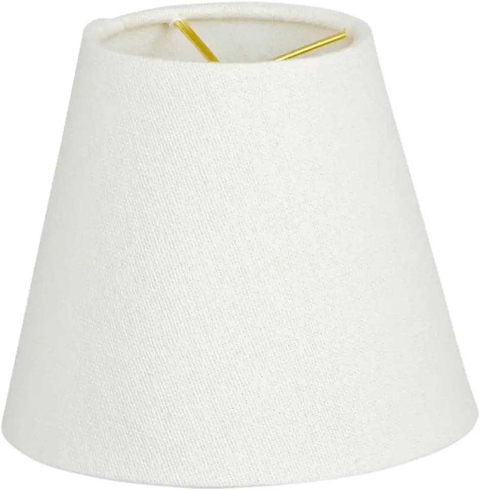 Royal Designs, Inc. CS-1102-6TLNWH Textured Linen Empire Chandelier Shade, 4 x 6 x 5.5, Textured Linen White