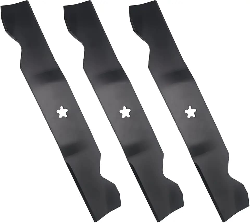 3PCS Z254 54 Inch Mower Blades Compatible with Hus qvarna Z254 MZ54 RZ5424 RZ5426 YTH26V54 YTH2454 YTH24V54 LGT2654 LGT2554 187256 532187256 53218725 for 54'' Deck Lawn Mower