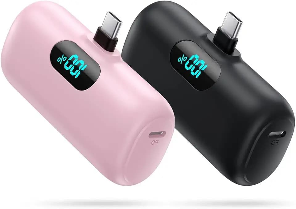 [2 Pack]Portable Charger Power Bank for iPhone 17/16/15,Mini USB C Portable Power Bank 5000mAh Fast Charging Battery Pack Travel Essentials for iPhone 15/16/17 Plus/17 Pro/17 Pro Max,Samsung Android