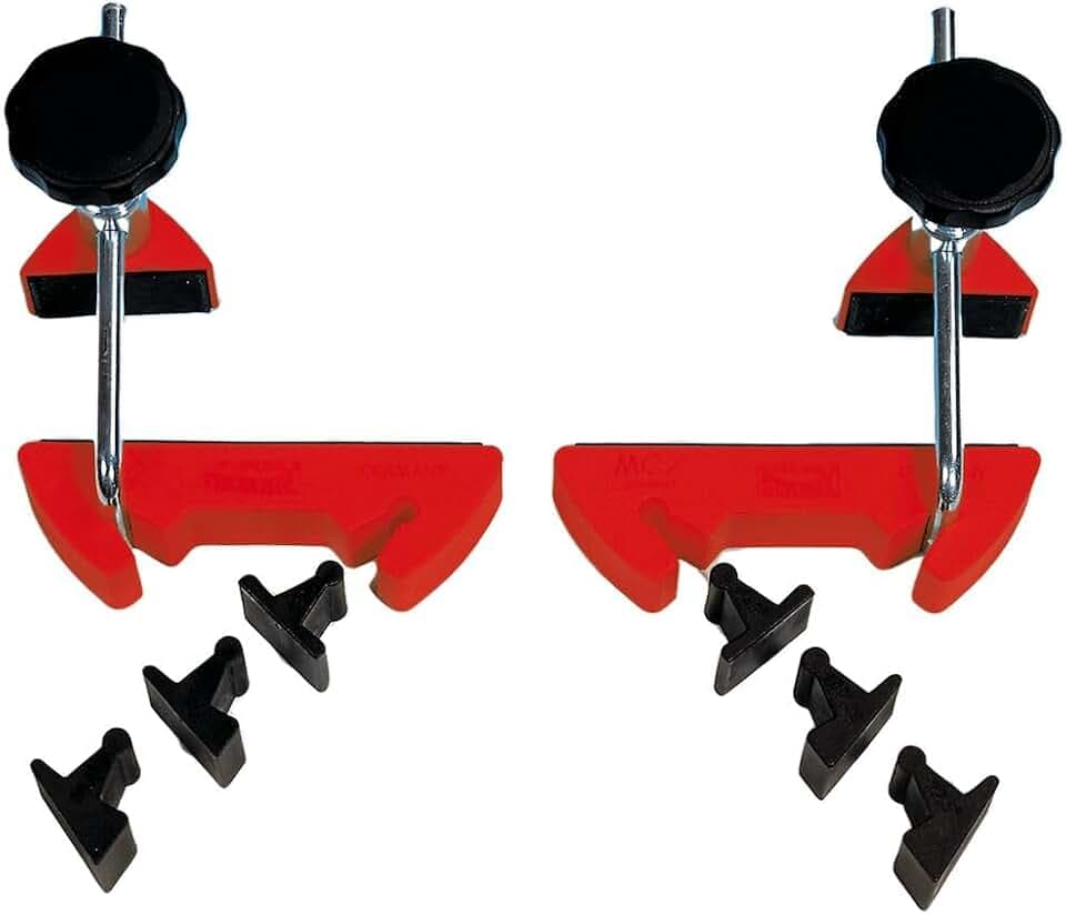 BESSEY Gehrungs-Spannsystem MCX | für 22,5° 30° 45° 60° | Einfaches Gehrungsspannen für exakte Winkelverbindungen sorgt für saubere Ergebnisse und gleichmäßigen Druck