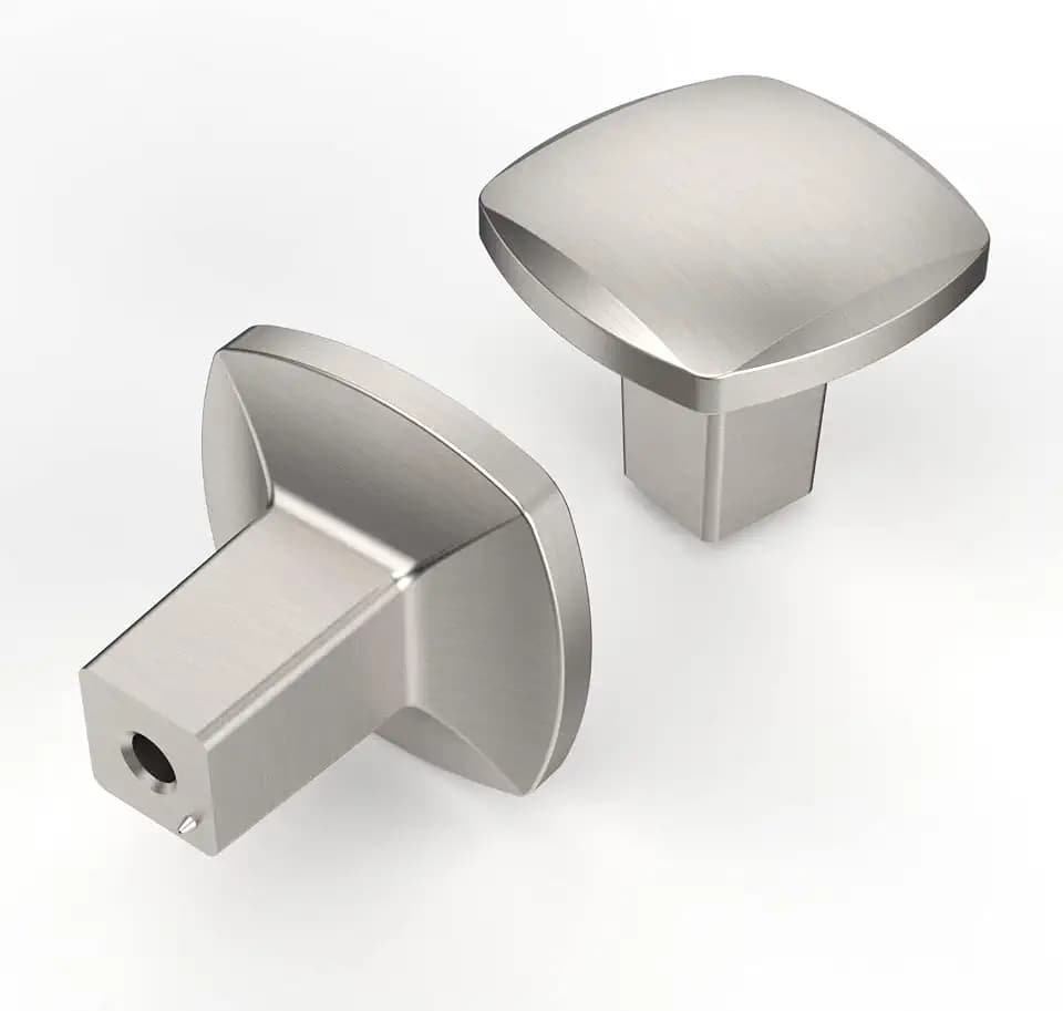Asidrama 6 Pack Brushed Satin Nickel Kitchen Cabinet Knobs