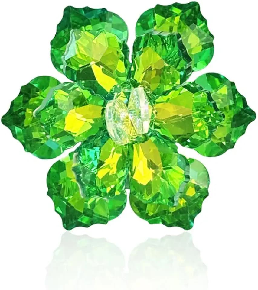 Crystal Flower Brooch Pin for Women Dress Suit Bag Hat Broochs Pins Christmas Brooch Pin Wedding Party Birthday Dance Jewelry Accessories