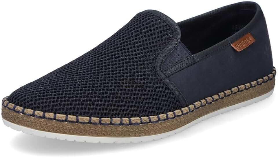 Rieker Herren Slipper B5265-65 Weite Breit Pull-on