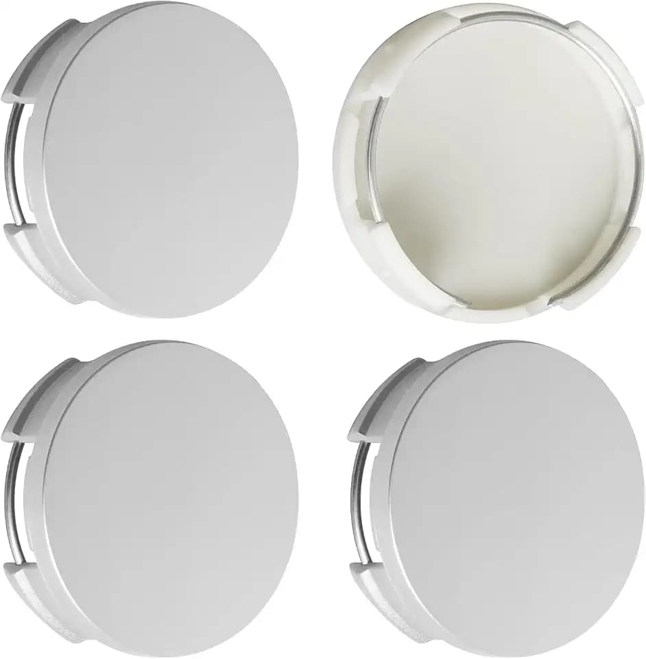 2.5Inch 63MM Wheel Center Caps for Toyota Corolla Camry Highlander RAV4 Rim Hub Caps, Pack of 4 (Silver, Outer 63MM, Inner 61MM, Easy DIY Installation)