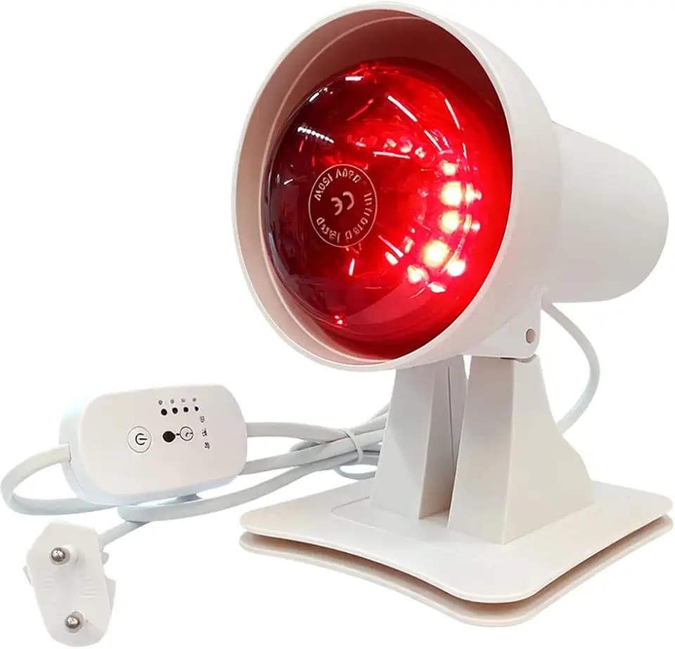 Rotlichtlampe, Infrarotlampe mit Timer für Gesicht und Körper