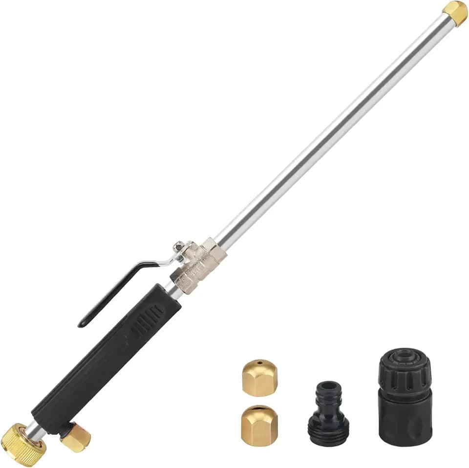 Jet Nozzle for Garden Hose, High Pressure Washer Hose Nozzle, Power Washer Wand with 2 Different Nozzles /1