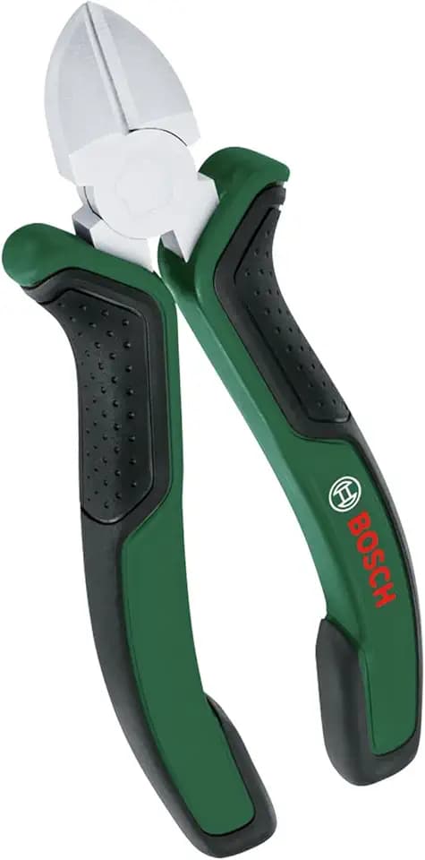 Bosch Diagonal-Seitenschneider 160 mm (präzise und standfeste induktionsgehärtete Schneiden; vernickelte Oberfläche für erhöhte Rostbeständigkeit; ergonomisches Design mit Softgrip)