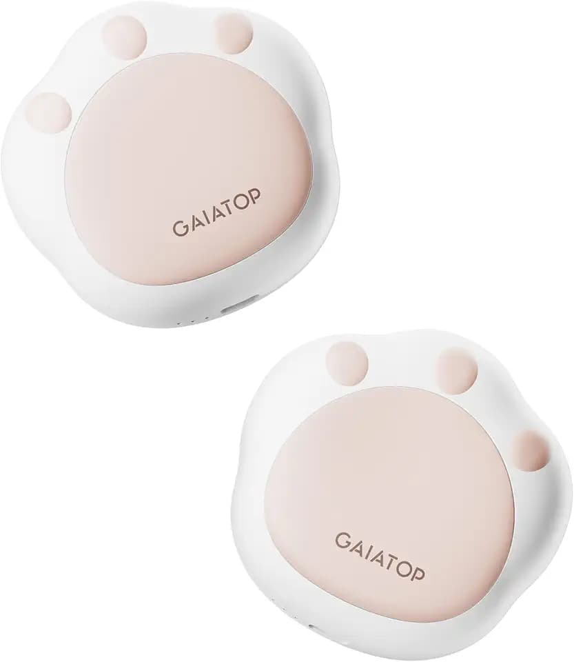 Gaiatop Hand Warmers Rechargeable, 2 Pack Pocket Warmer Cute Cat Paw