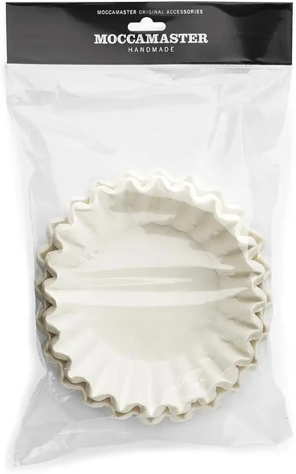Technivorm 85022 Moccamaster Papierfilter, flacher Boden, Weiß, 100 Stück