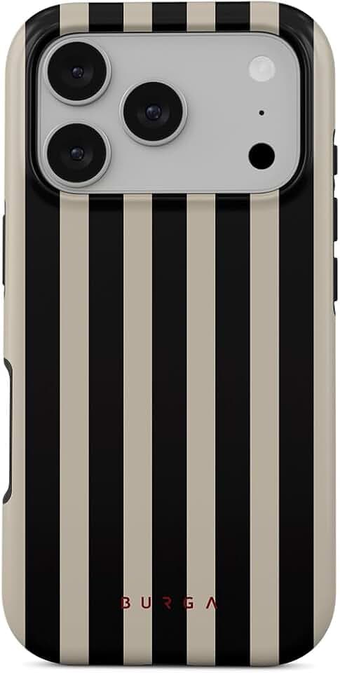 BURGA Unisex Phone Case for iPhone 17 Pro – Dual-Layer Hybrid Design with Shock-Absorbing Silicone & Durable Exterior, Scratch-Resistant Finish and Raised Bezel Edge for Screen Protection & Daily Use