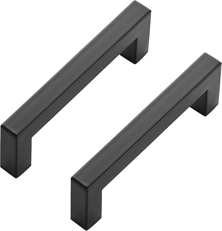 Ravinte Black Cabinet Pulls, 25 Pack 4 in Kitchen Cabinet Handles
