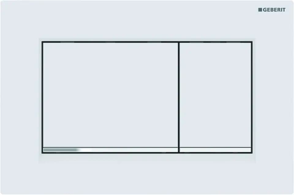 Geberit Sigma 30 Drückerplatte Matt Weiß/Chrom/Weiß für UP720, UP320, UP300 und UP700