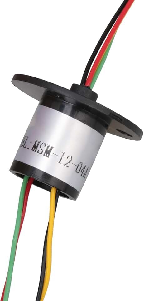 Slip Ring 4 Wires | 240V | 2A Per Circuit | 12.5mm Thru-Bore
