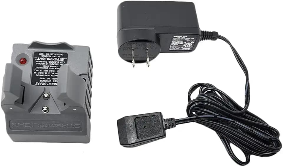 STREAMLIGHT Stinger Smart Charger Holder with 100V/120V AC Wall Adapter Charge Cord - Intended for Use with Stinger Series Flashlights