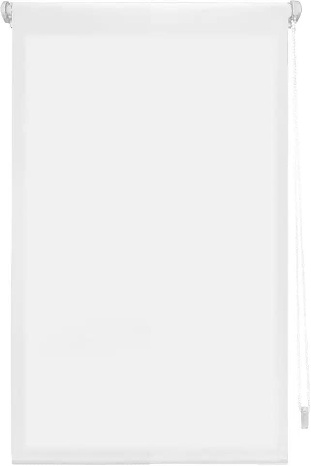 Premium EasyFix Rollo, durchscheinend, glatt, 37 x 180 cm (Breite x Höhe) - Premium-Rollo, Montage ohne Werkzeug, Stoffmaß 34 x 175 cm, ohne Bohren, Ecru