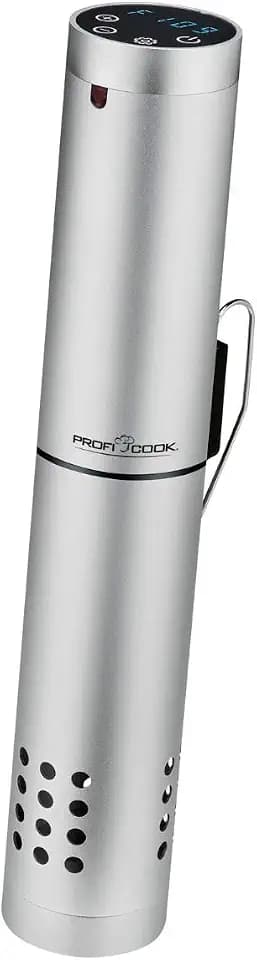 ProfiCook® Sous Vide Garer | WIFI | 0°C – 90°C | Wasserumwälzung 7–8 l/min. | 1000 Watt | Automatikprogramme | Aluminium-Gehäuse | LED-Multifunktionsdisplay | Abschaltautomatik | PC-SV 1159