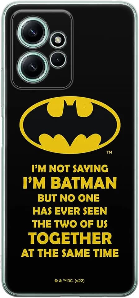 ERT GROUP Handyhülle für Xiaomi REDMI Note 12 4G Original und offiziell Lizenziertes DC Muster Batman 053 optimal an die Form des Handy angepasst, hülle aus TPU