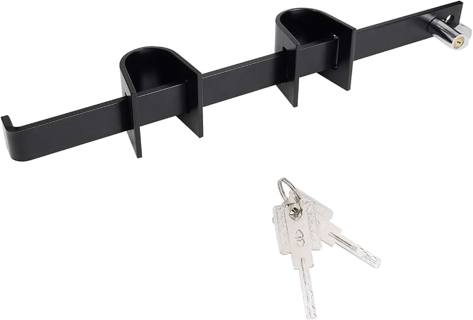 Heavy-Duty Powder Coated Iron Container Lock Set with U-Bracket - Secure Shipping Container Lock for Trucks & Trailers