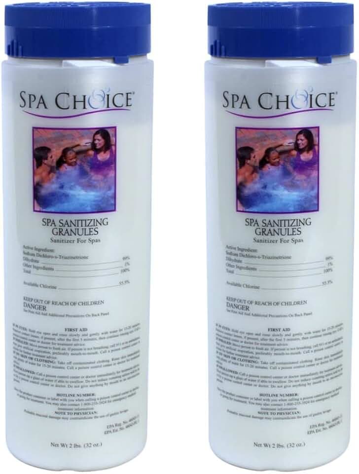 SpaChoice 2-lbs 2-Pack Premium Spa Sanitizing Chlorine Granules for Hot Tub